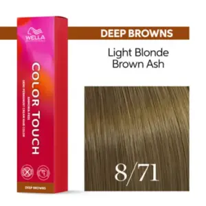 Wella Professionals Color Touch Deep Browns 8/71 Ξανθό Ανοιχτό Καφέ Σαντρέ 60ml