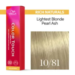 Wella Professionals Color Touch Rich Naturals 10/81 Κατάξανθο Περλέ Σαντρέ 60ml