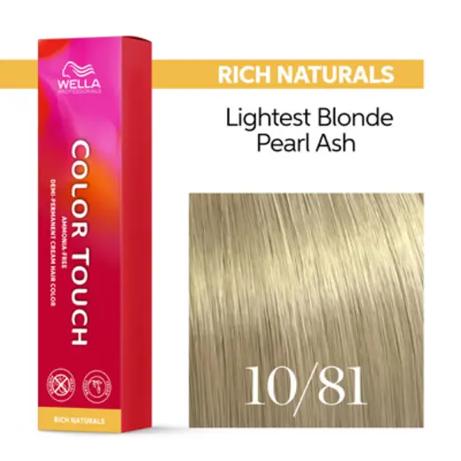 Wella Professionals Color Touch Rich Naturals 10/81 Κατάξανθο Περλέ Σαντρέ 60ml