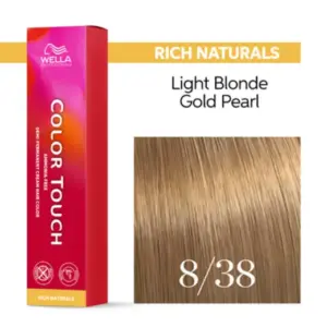 Wella Professionals Color Touch Rich Naturals 8/38 Ξανθό Ανοιχτό Χρυσό Περλέ 60ml