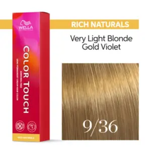 Wella Professionals Color Touch Rich Naturals 9/36 Ξανθό Πολύ Ανοιχτό Χρυσό Βιολέ 60ml