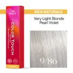 Wella Professionals Color Touch Rich Naturals 9/86 Πολύ Ανοιχτό Ξανθό Περλέ Βιολετί 60ml