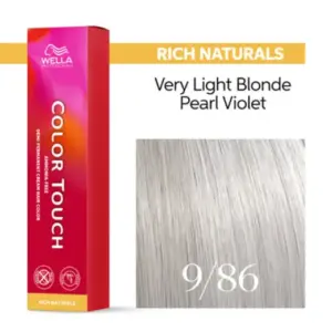 Wella Professionals Color Touch Rich Naturals 9/86 Πολύ Ανοιχτό Ξανθό Περλέ Βιολετί 60ml