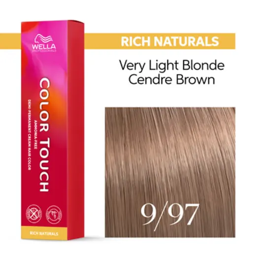 Wella Professionals Color Touch Rich Naturals 9/97 Ξανθό Πολύ Ανοιχτό Φυμέ 60ml
