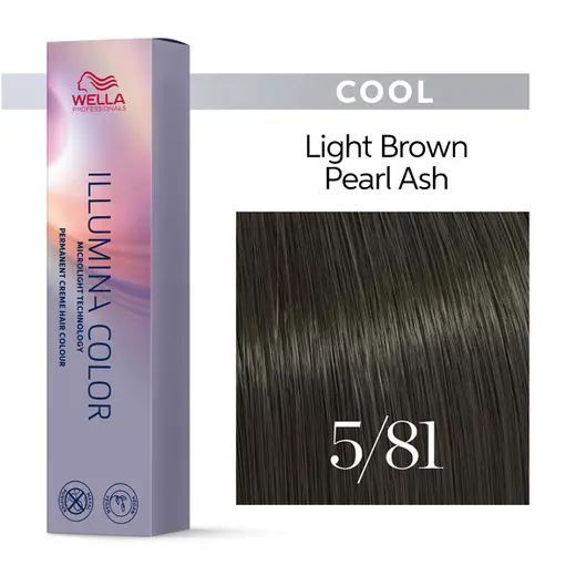 Wella Professionals Illumina Color Cool 5/81 Καστανό Ανοιχτό Περλέ Σαντρέ 60ml