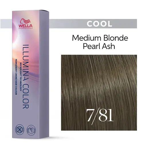 Wella Professionals Illumina Color Warm 7/81 Μεσαίο Περλέ Σαντρέ Ξανθό 60ml
