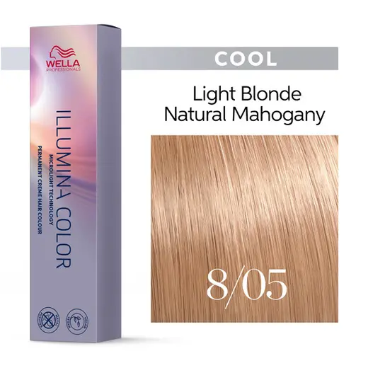 Wella Professionals Illumina Color Cool 8/05 Ξανθό Ανοιχτό Φυσικό Μαονί 60ml