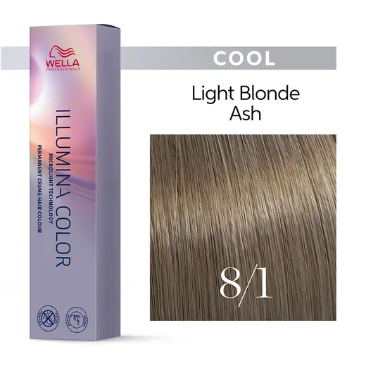 Wella Professionals Illumina Color Cool 8/1 Ξανθό Ανοιχτό Σαντρέ 60ml