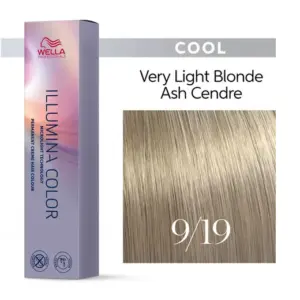 Wella Professionals Illumina Color Warm 9/19 Ξανθό Πολύ Ανοιχτό Φυσικό Σαντρέ Φυμέ 60ml