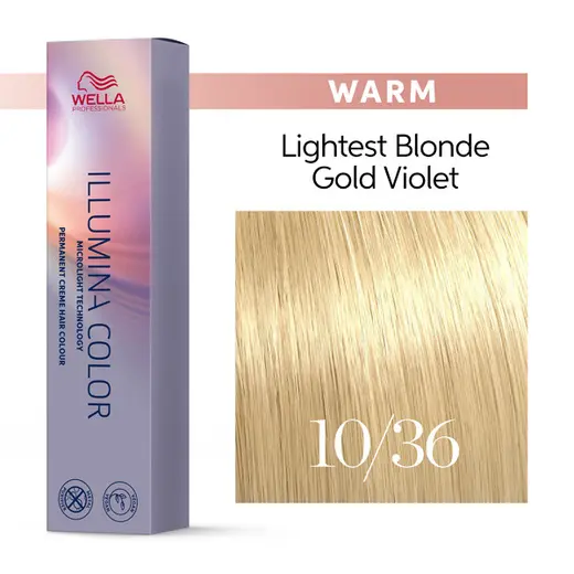 Wella Professionals Illumina Color Warm 10/36 Κατάξανθο Χρυσό Βιολέ 60ml