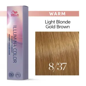 Wella Professionals Illumina Color Warm 8/37 Ξανθό Ανοιχτό Χρυσό Καφέ 60ml