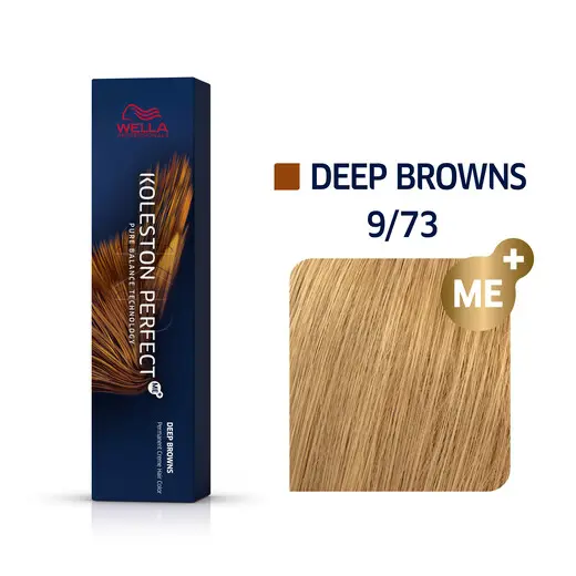 Wella Professionals Koleston Perfect Me+ Deep Browns 9/73 Ξανθό Πολύ Ανοιχτό Καφέ Χρυσό 60ml